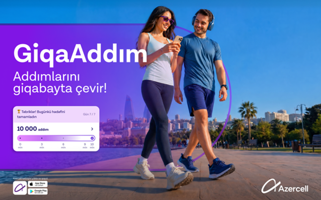 "Azercell" "GiqaAddım" ilə addımları internetə çevirir!
