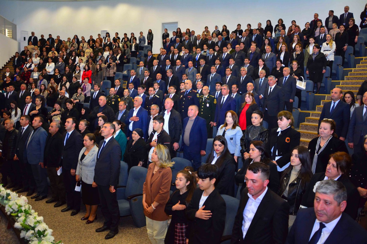 Ağstafada Heydər Əliyevin103-cü ildönümünə həsr olunmuş tədbiri keçirilib - FOTOLAR