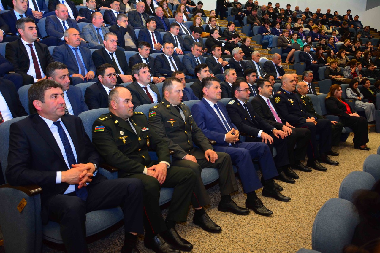 Ağstafada Heydər Əliyevin103-cü ildönümünə həsr olunmuş tədbiri keçirilib - FOTOLAR