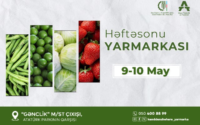 “Kənddən Şəhərə” həftəsonu yarmarkası