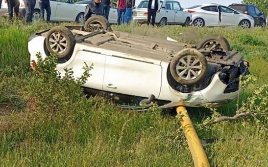 Naxçıvanda maşın aşdı