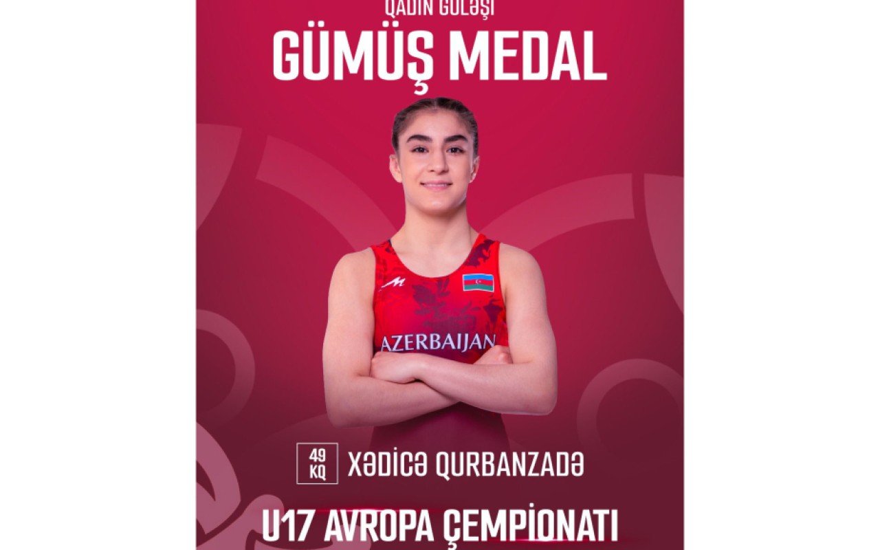 Qadın güləşçimiz Avropa çempionatında gümüş medal