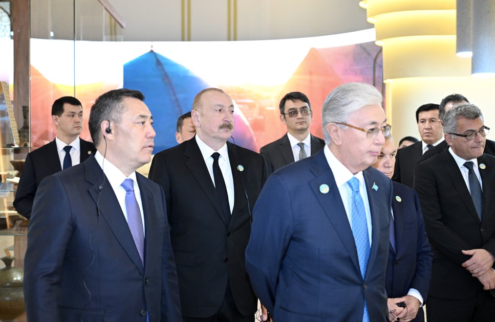 Liderlər Türküstanda bir sıra mədəni məkanlarla tanış oldular - FOTOLAR