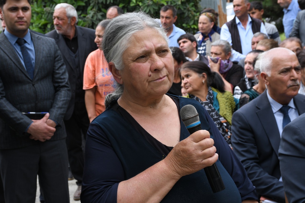 Vaqif Həsənov Səfərli qəsəbəsində səyyar qəbul keçirdi - FOTOLAR