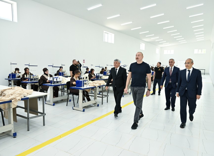 Xocalıda "Qarabağ Tekstil Evi" MMC istifadəyə verildi - FOTOLAR