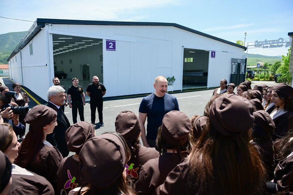 Xocalıda "Qarabağ Tekstil Evi" MMC istifadəyə verildi - FOTOLAR