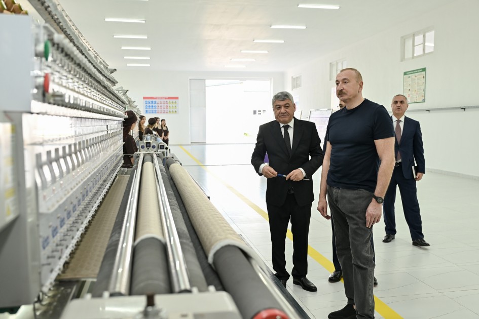 Xocalıda "Qarabağ Tekstil Evi" MMC istifadəyə verildi - FOTOLAR