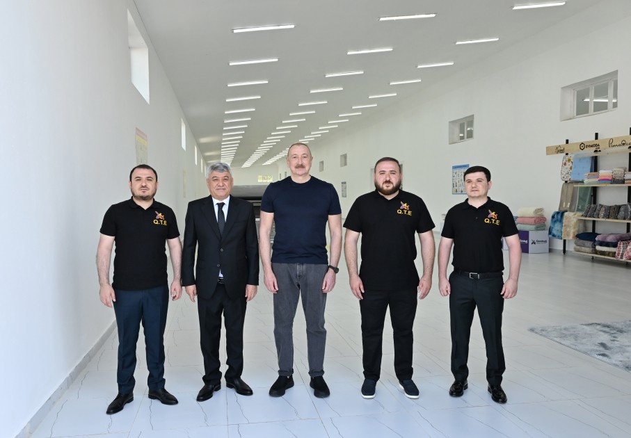 Xocalıda "Qarabağ Tekstil Evi" MMC istifadəyə verildi - FOTOLAR