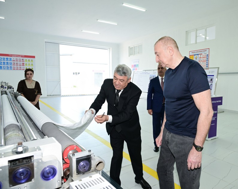 Xocalıda "Qarabağ Tekstil Evi" MMC istifadəyə verildi - FOTOLAR