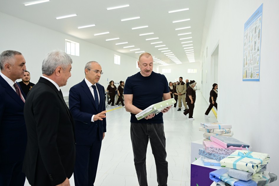 Xocalıda "Qarabağ Tekstil Evi" MMC istifadəyə verildi - FOTOLAR
