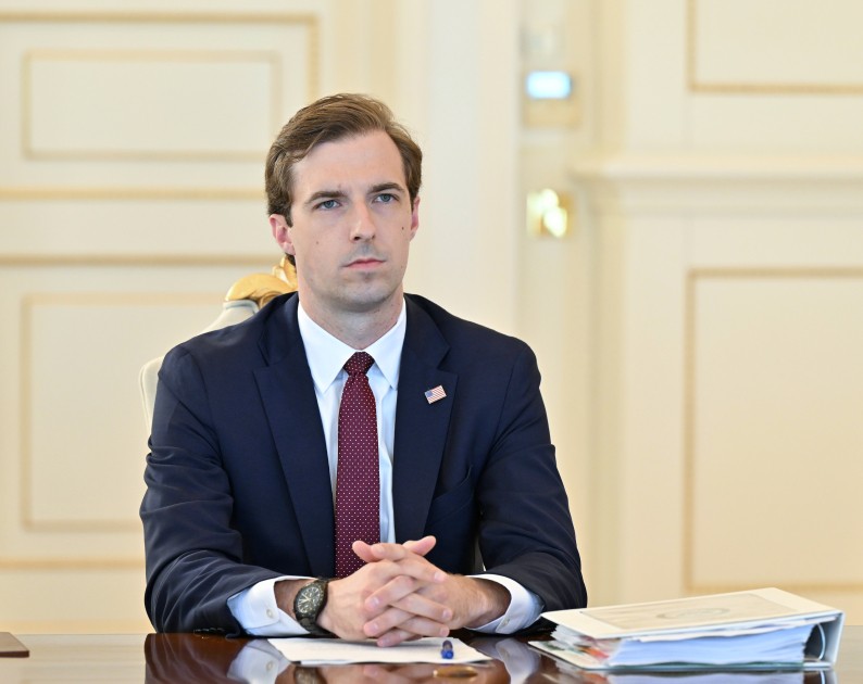 Prezident Kaleb Orrun başçılıq etdiyi nümayəndə heyətini qəbul edib - FOTOLAR