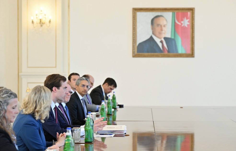 Prezident Kaleb Orrun başçılıq etdiyi nümayəndə heyətini qəbul edib - FOTOLAR