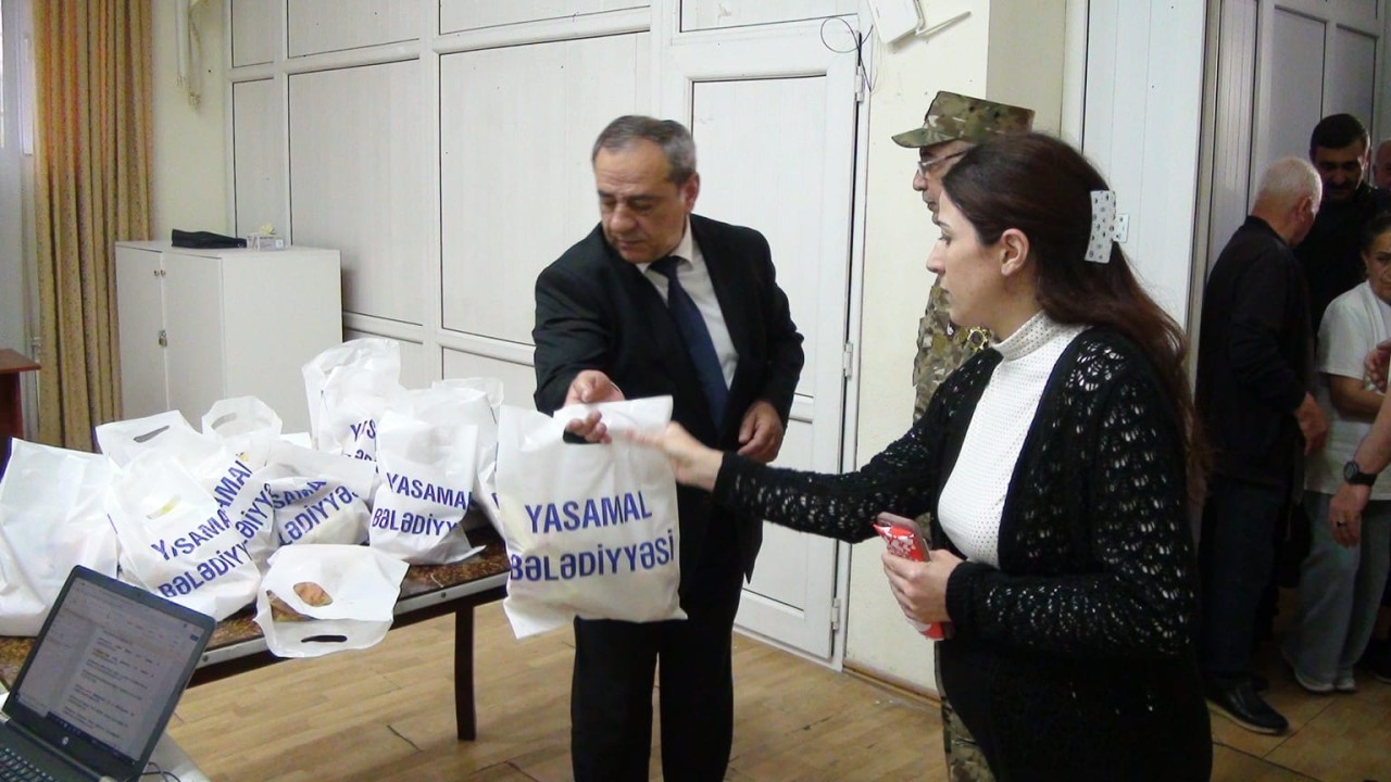 Yasamalda 4000 şəxs qurban payı ilə təmin olundu - FOTOLAR