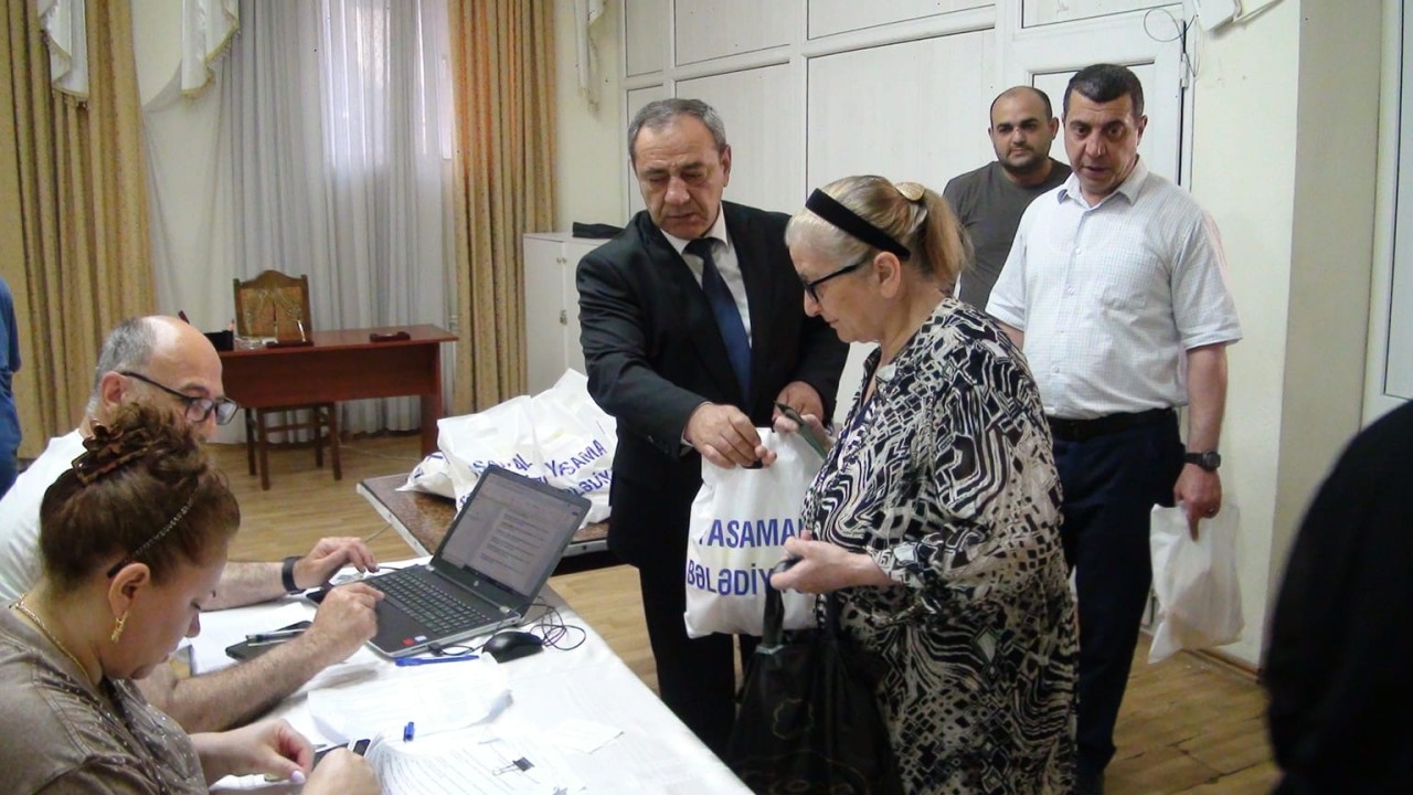 Yasamalda 4000 şəxs qurban payı ilə təmin olundu - FOTOLAR