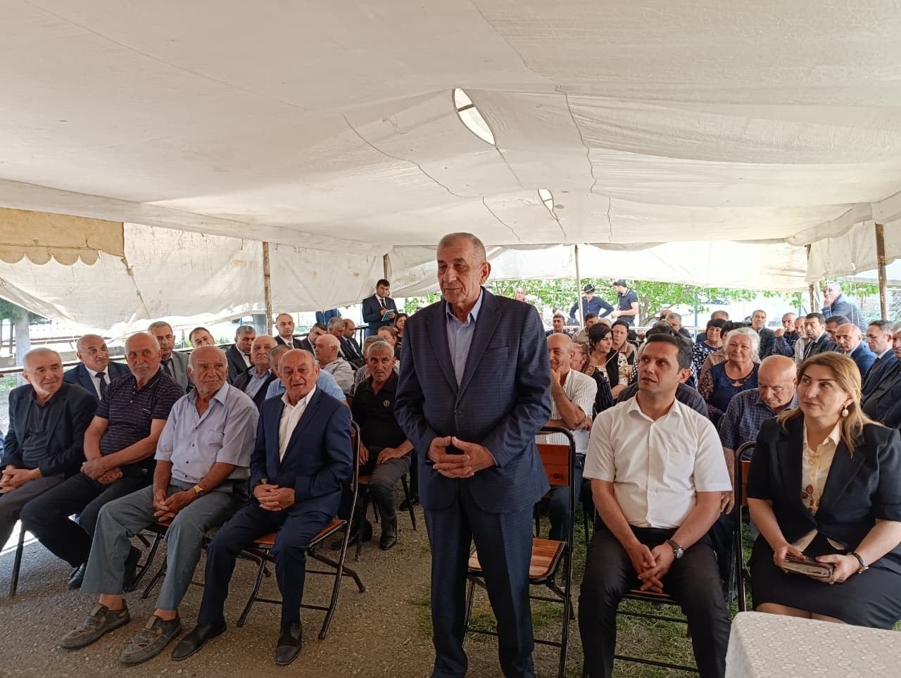 Goranboyda növbəti səyyar qəbul Qurbanzadə kəndində keçirilib - FOTOLAR