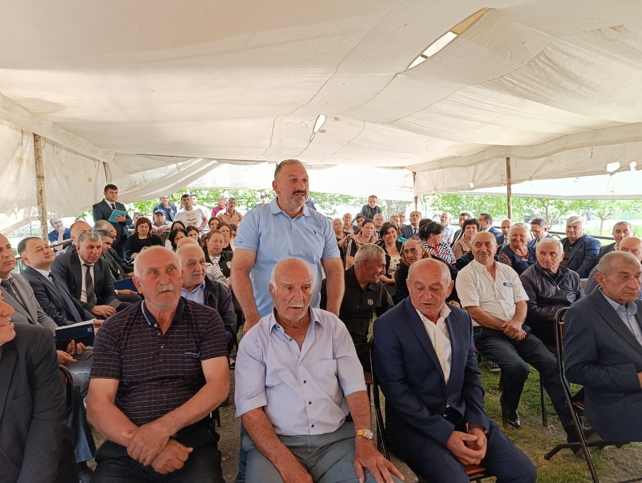 Goranboyda növbəti səyyar qəbul Qurbanzadə kəndində keçirilib - FOTOLAR