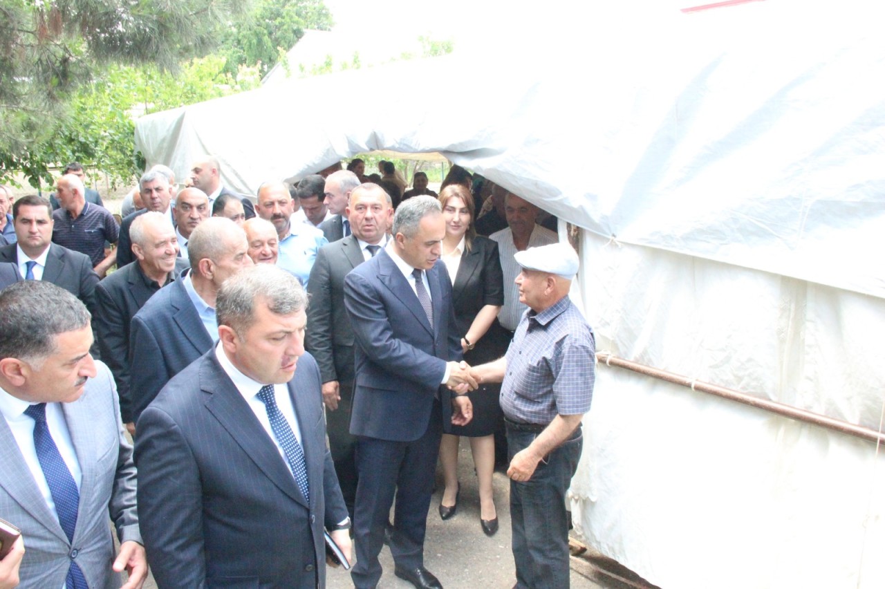 Goranboyda növbəti səyyar qəbul Qurbanzadə kəndində keçirilib - FOTOLAR