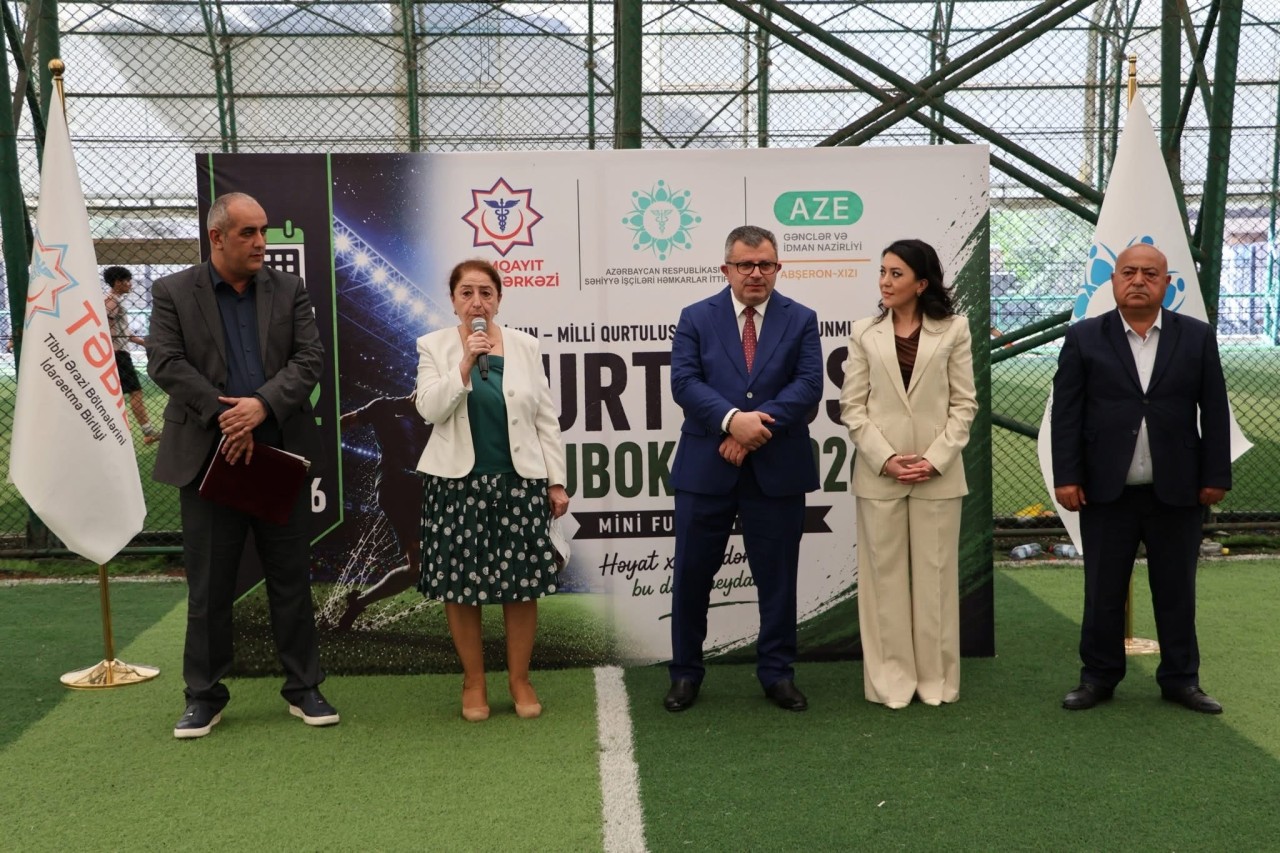 Sumqayıtda “Qurtuluş Kuboku – 2026” minifutbol turnirinə start verilib - FOTOLAR