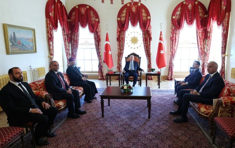 Ərdoğan erməni patriarxla görüşdü - FOTO