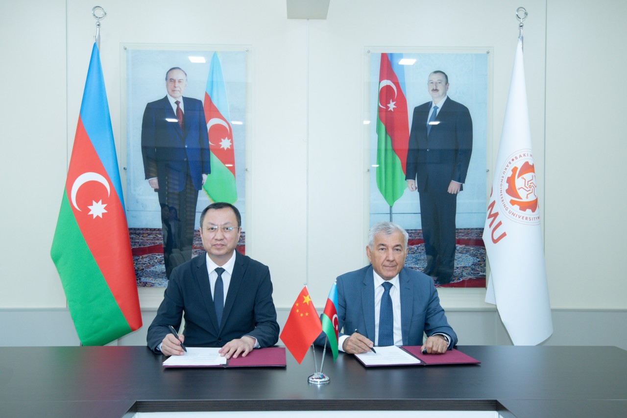 BMU ilə Çinin Sian Şiyou Universiteti arasında memorandum imzalandı - FOTOLAR