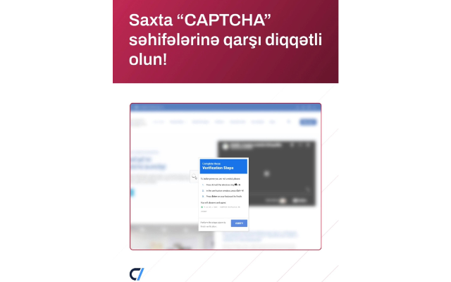 Agentlik saxta “CAPTCHA” səhifələri ilə bağlı xəbərdarlıq edir
