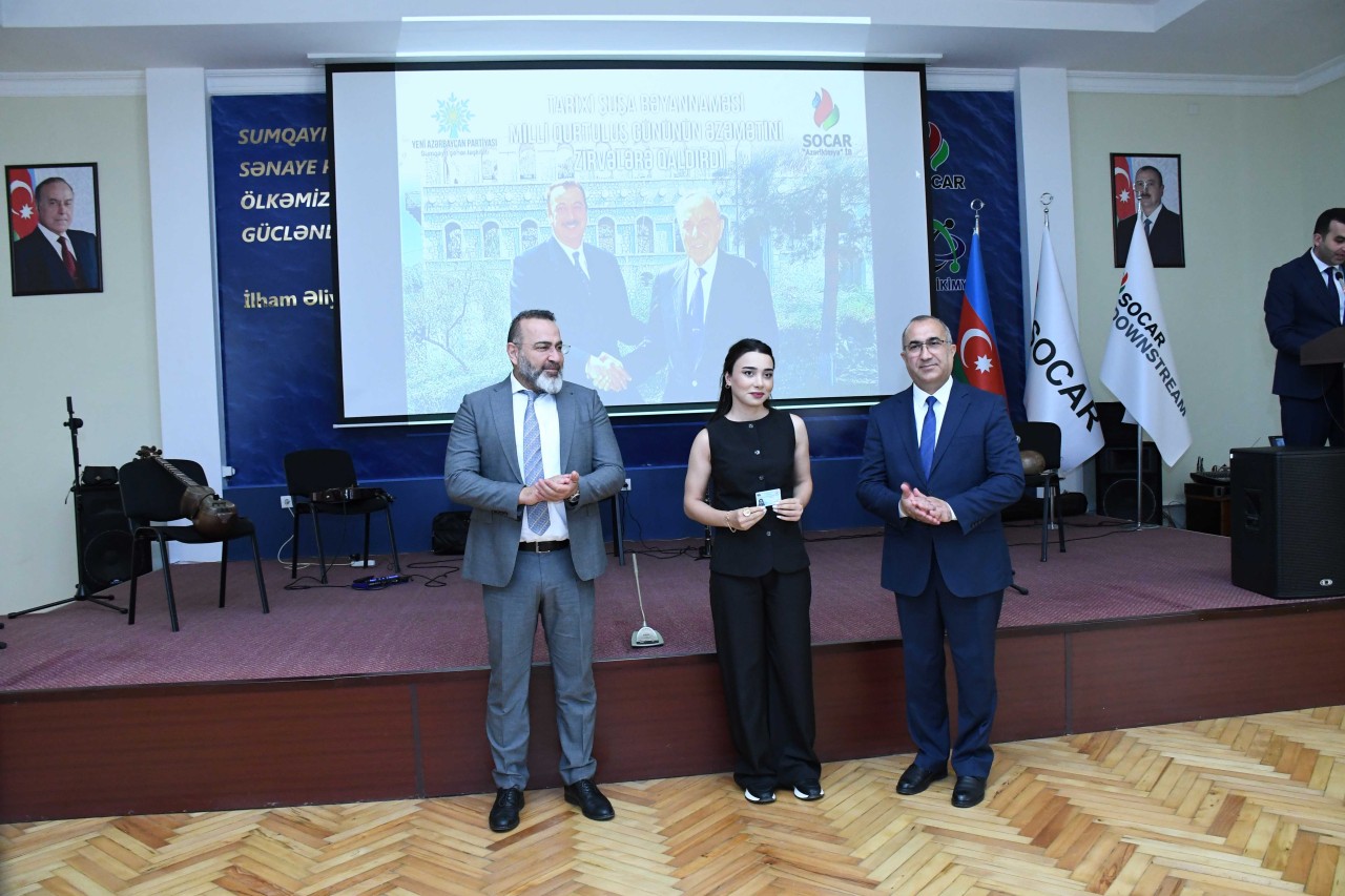 Sumqayıtda Şuşa Bəyannaməsinin ildönümü və Milli Qurtuluş Günü münasibətilə tədbir keçirilib - FOTOLAR