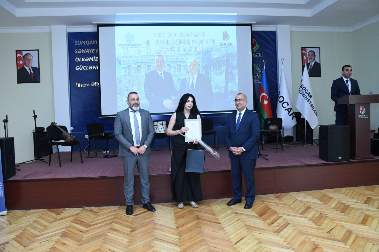 Sumqayıtda Şuşa Bəyannaməsinin ildönümü və Milli Qurtuluş Günü münasibətilə tədbir keçirilib - FOTOLAR