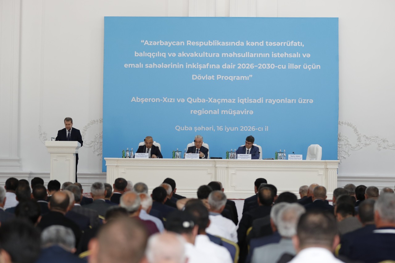 Prezidentin köməkçisi Qubada regional müşavirə keçirdi - FOTOLAR