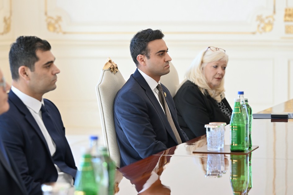 İlham Əliyev ABŞ Konqresinin Nümayəndələr Palatasının üzvünü qəbul etdi - FOTOLAR
