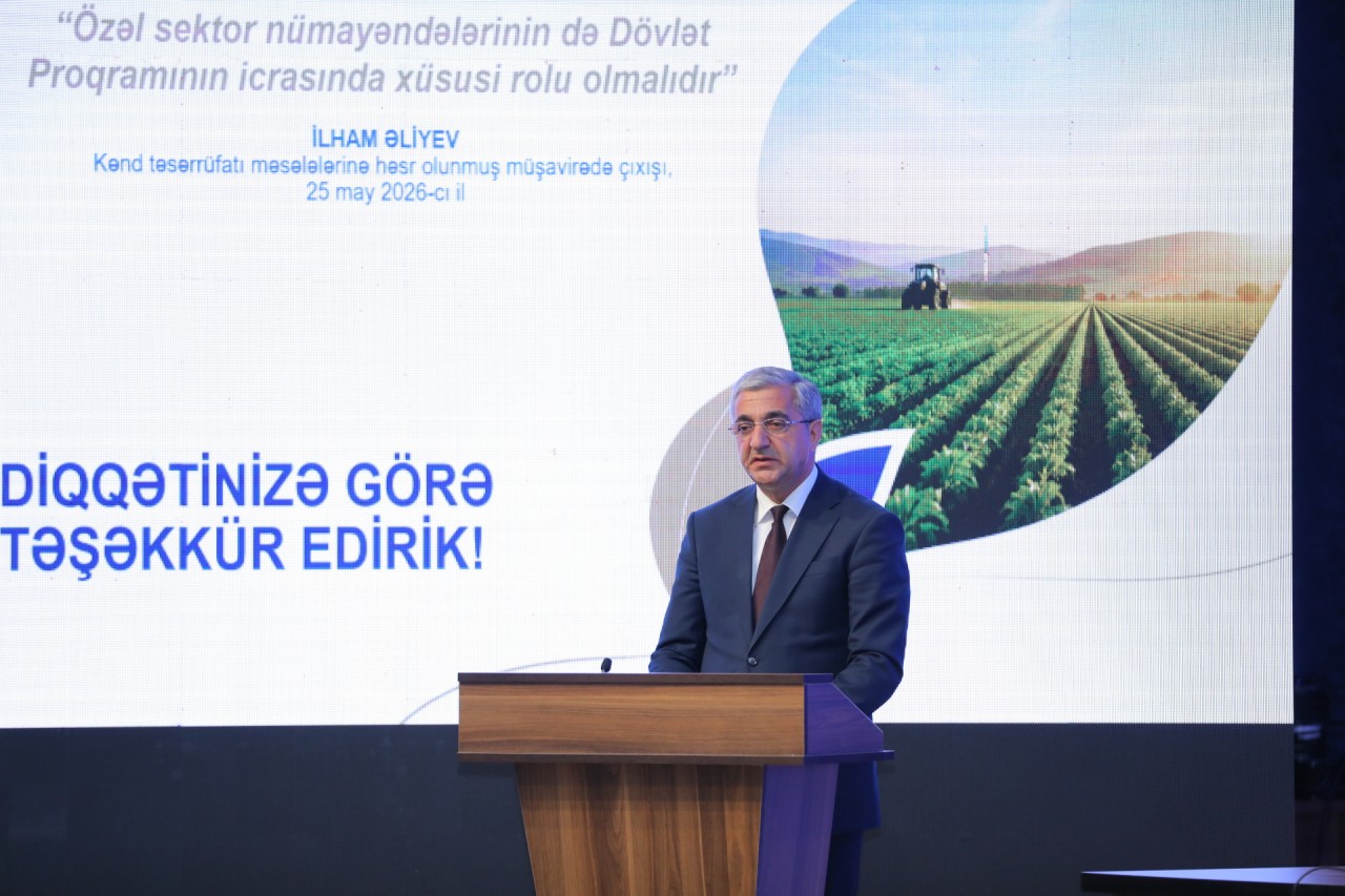 Nazir Məcnun Məmmədov Naxçıvanda regional müşavirədə çıxış edib - FOTOLAR