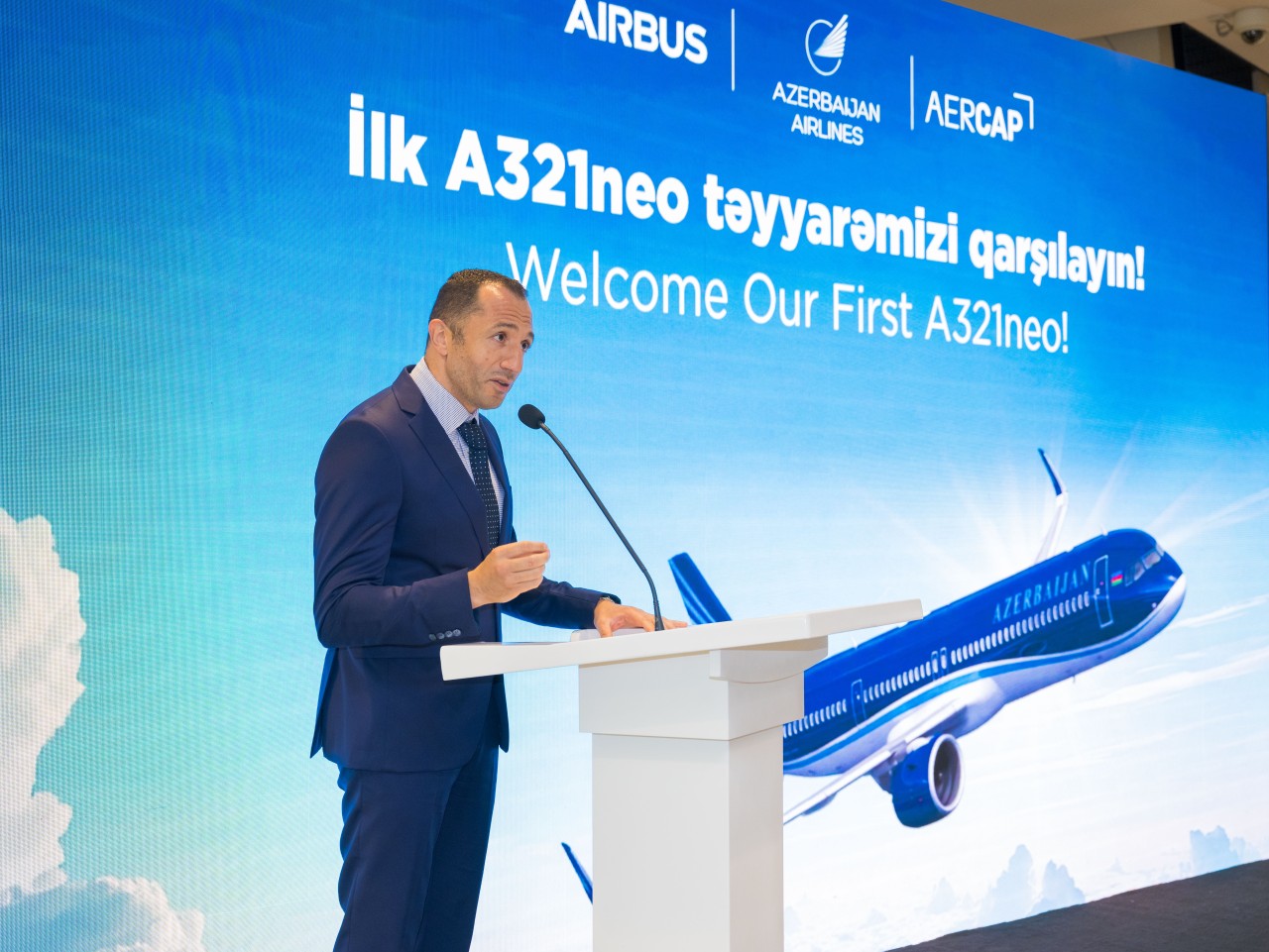 AZAL təyyarə parkına ilk yeni nəsil "Airbus A321neo"nu əlavə etdi - FOTOLAR
