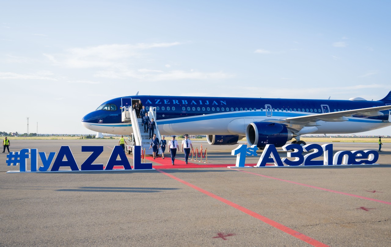 AZAL təyyarə parkına ilk yeni nəsil "Airbus A321neo"nu əlavə etdi - FOTOLAR