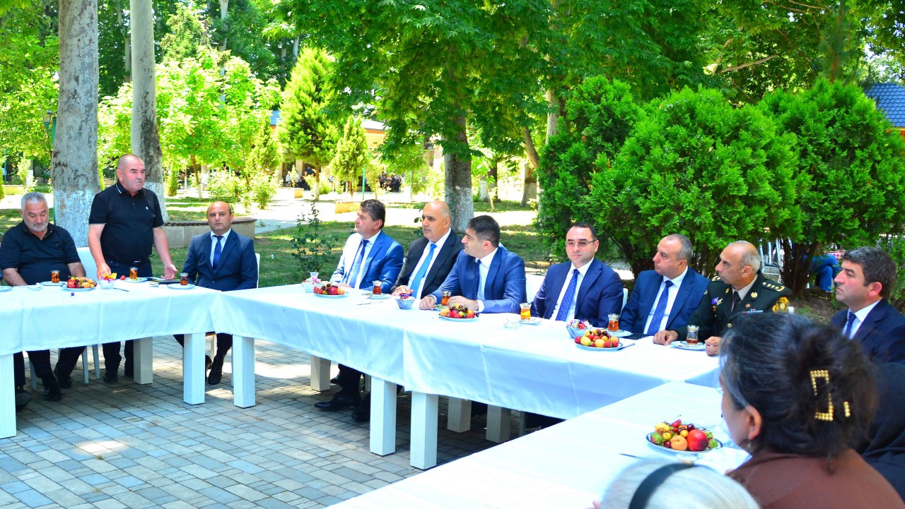 Ağstafada şəhidlərimizin ailə üzvləri ilə görüş keçirilib - FOTOLAR