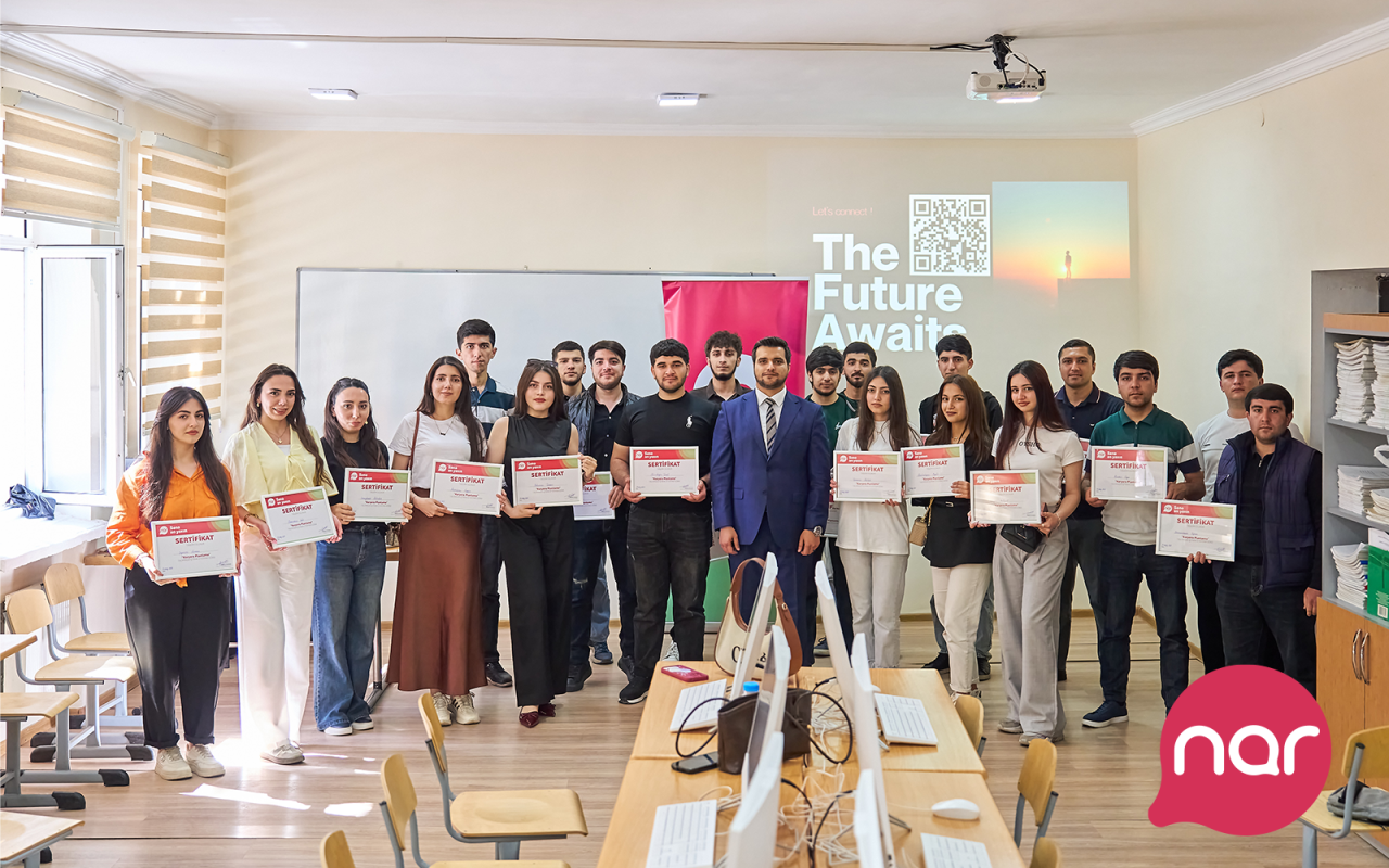 “Nar” Gəncədə tələbələr üçün marketinq və karyera təlimləri təşkil edib - FOTOLAR