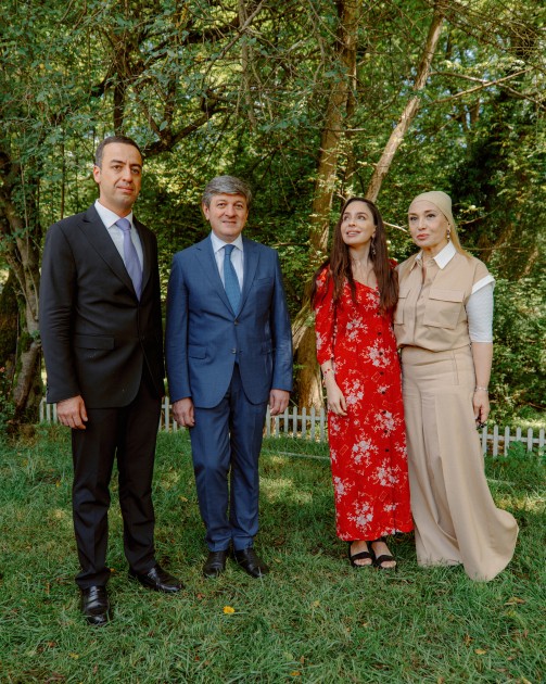 Leyla Əliyeva Qəbələdə fərdi sərgi açılışında - FOTOLAR