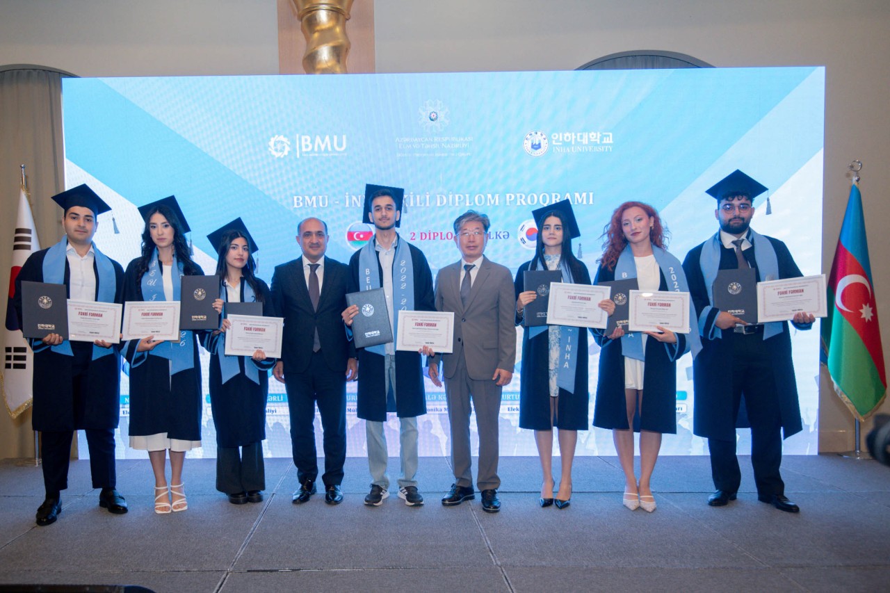 BMU-İNHA İDP-nin III məzun buraxılışı keçirilib - FOTOLAR