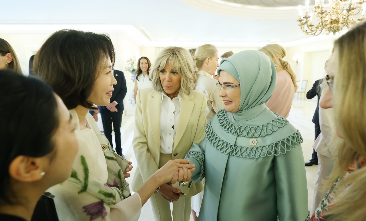 Birinci xanımlar Çankaya Köşkündə - FOTOLAR
