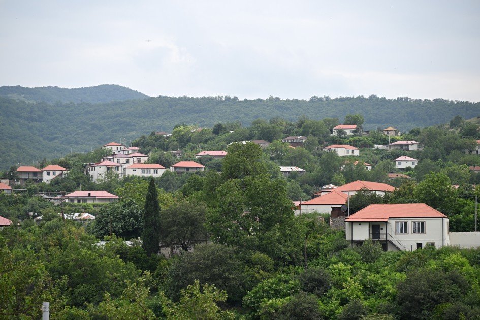 Dövlət başçısı Xocavəndin Quzeyxırman kəndində olub - FOTOLAR