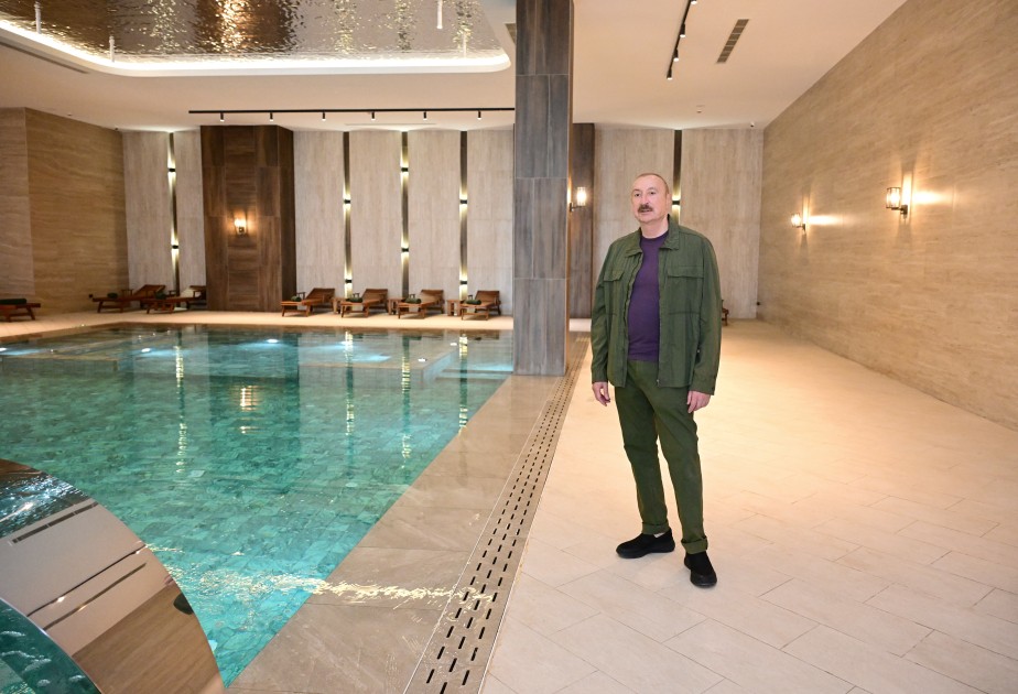 İlham Əliyev “Xankəndi” hotelinin açılışında iştirak edib - FOTOLAR