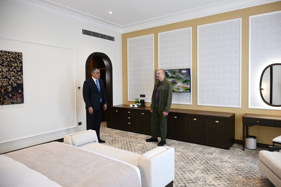 İlham Əliyev “Xankəndi” hotelinin açılışında iştirak edib - FOTOLAR