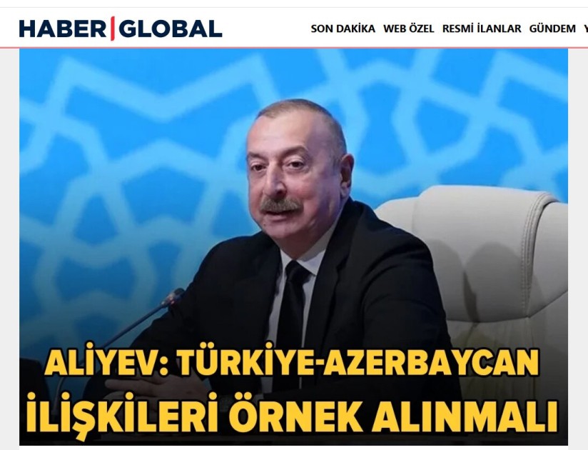 Prezidentin IV Şuşa Qlobal Media Forumundakı çıxışı Türkiyə mediasının diqqət mərkəzində