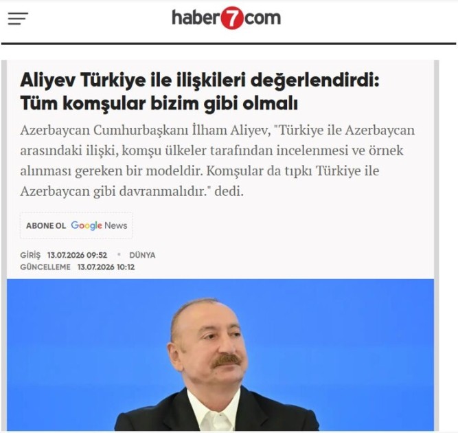 Prezidentin IV Şuşa Qlobal Media Forumundakı çıxışı Türkiyə mediasının diqqət mərkəzində