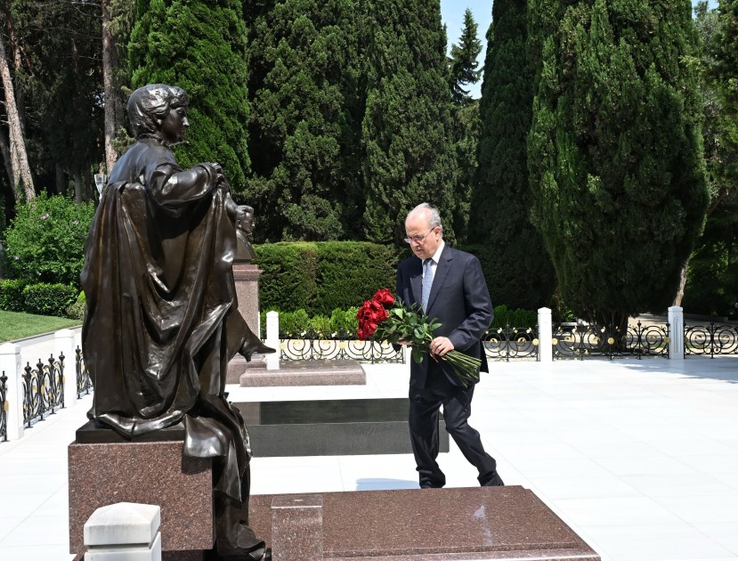 Fələstinin Baş naziri Fəxri xiyabanı ziyarət etdi - FOTOLAR