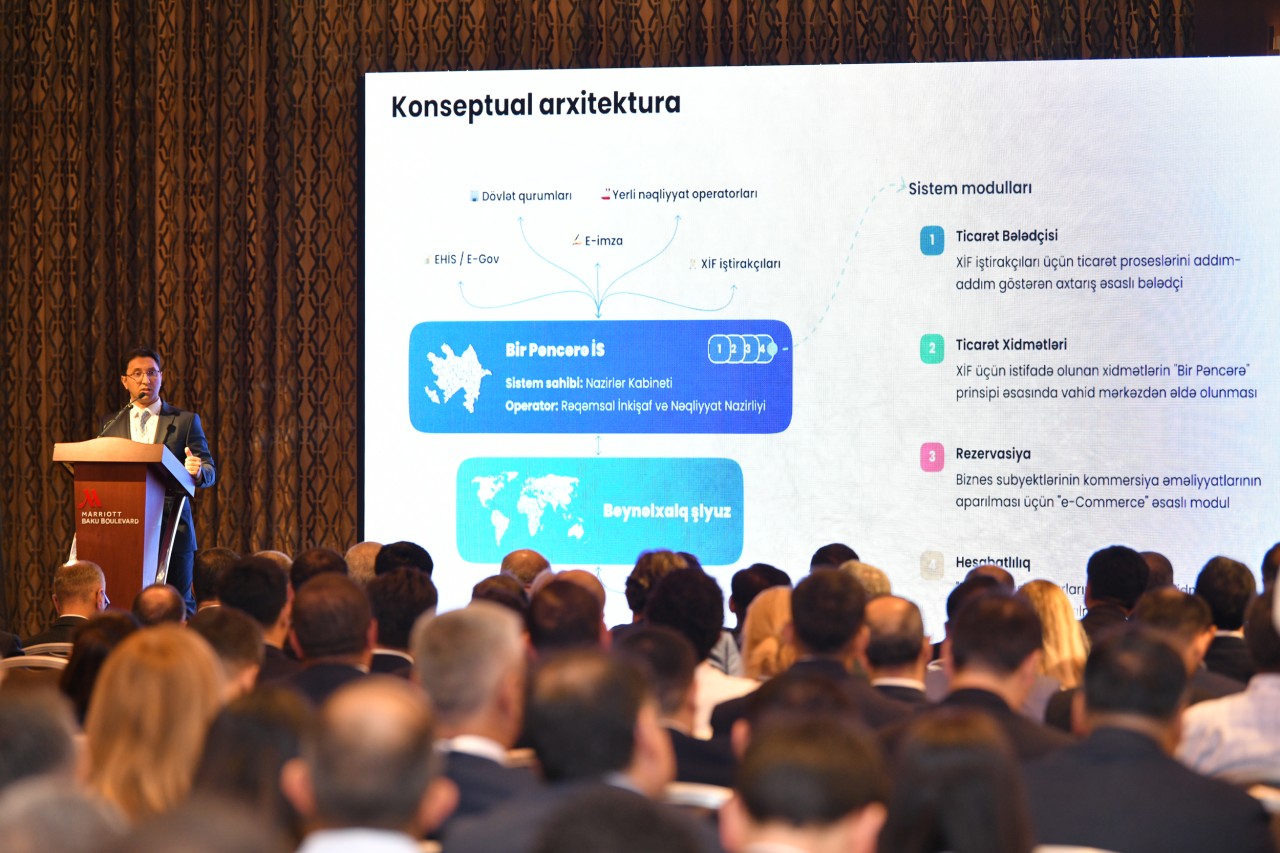 “Bir Pəncərə” Rəqəmsal Logistika Platformasının rəsmi təqdimatı keçirilib - FOTOLAR