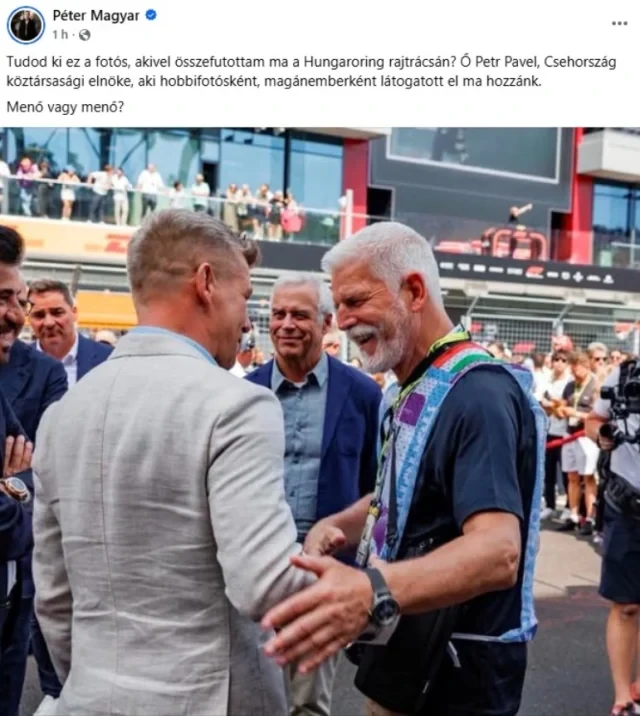 Çexiya prezidenti "Formula 1"də fotoqraf kimi çalışdı - FOTO