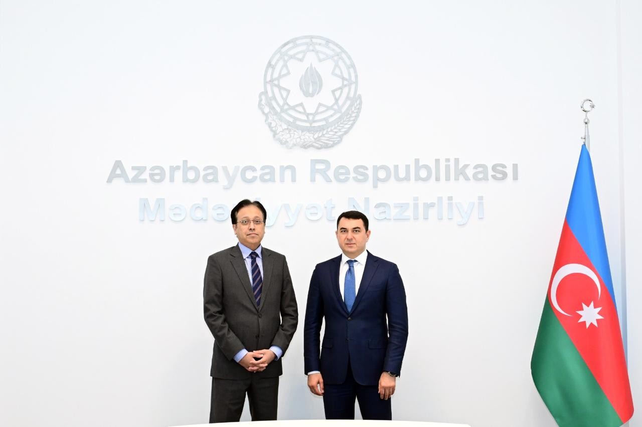 Mədəniyyət Nazirliyində Pakistan səfiri ilə görüş olub - FOTO