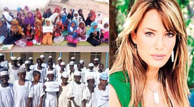  Afrikalı uşaqlardan türk aktrisaya çağırış 