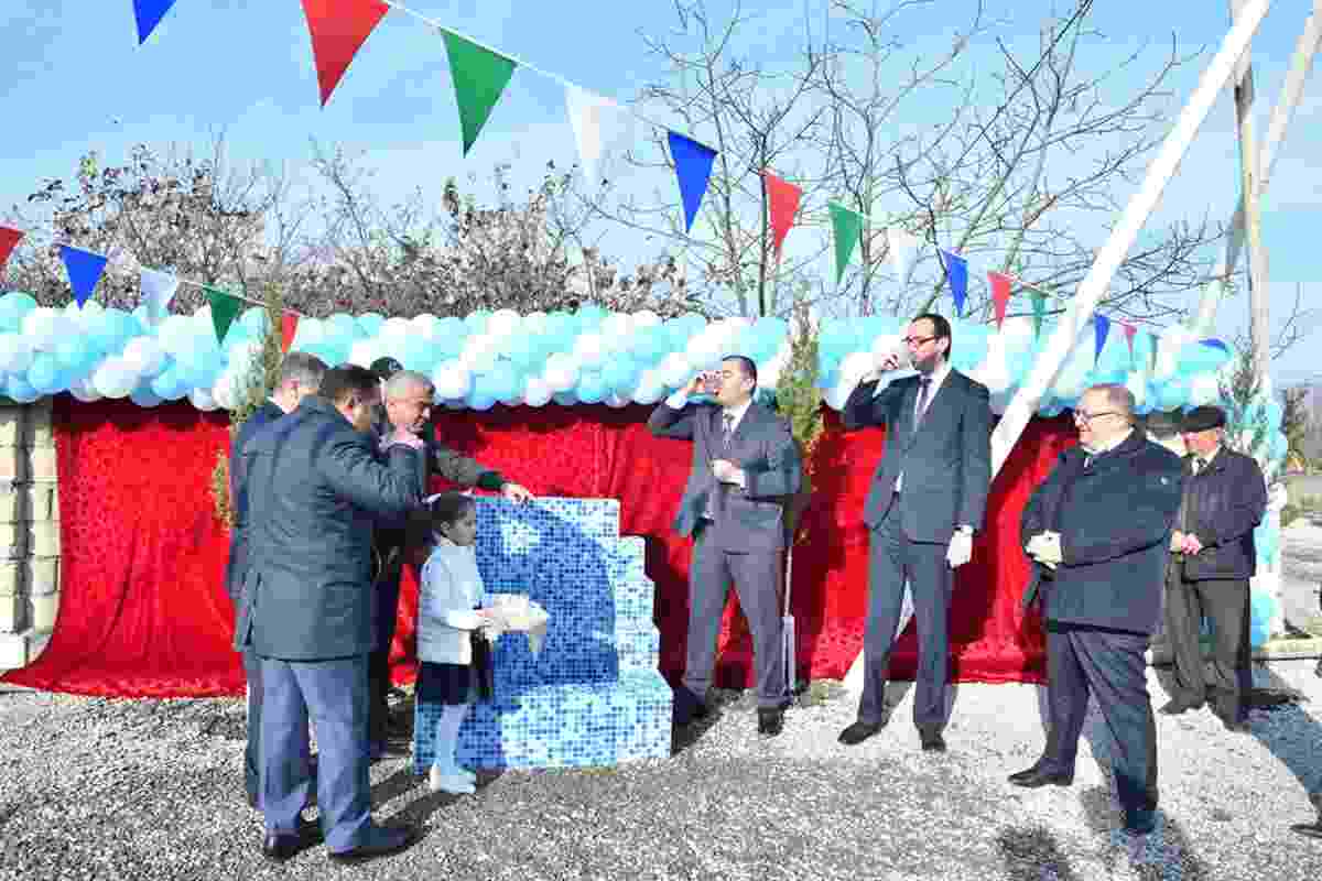 Xaçmazın 7 kəndinə içməli su verildi -  FOTOLAR