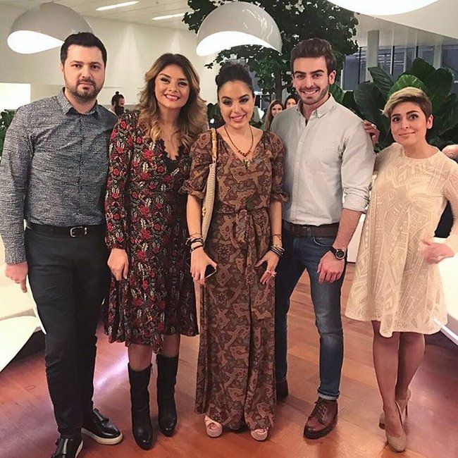 ATV-nin məşhur aparıcıları Leyla Əliyeva ilə- FOTO