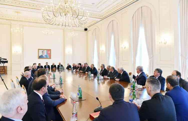 Prezident beynəlxalq idman təşkilatlarının nümayəndələrini   qəbul etdi (FOTO)